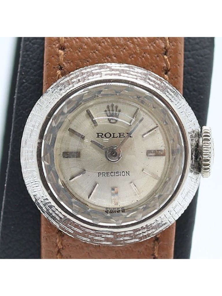 Rolex Precision Cal Wg Manual Wind Silver Dial Watch